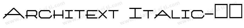 Architext Italic字体转换